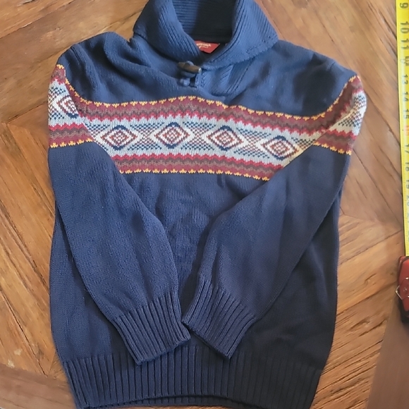 Place Charcoal and Black Knit Jacket & Arizona Jeans Co. Knit Sweater - Picture 5 of 8